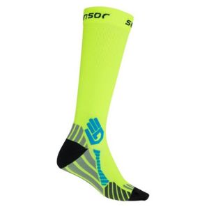 Ponožky Sensor Compress reflexná žltá 17100125 9/11 UK
